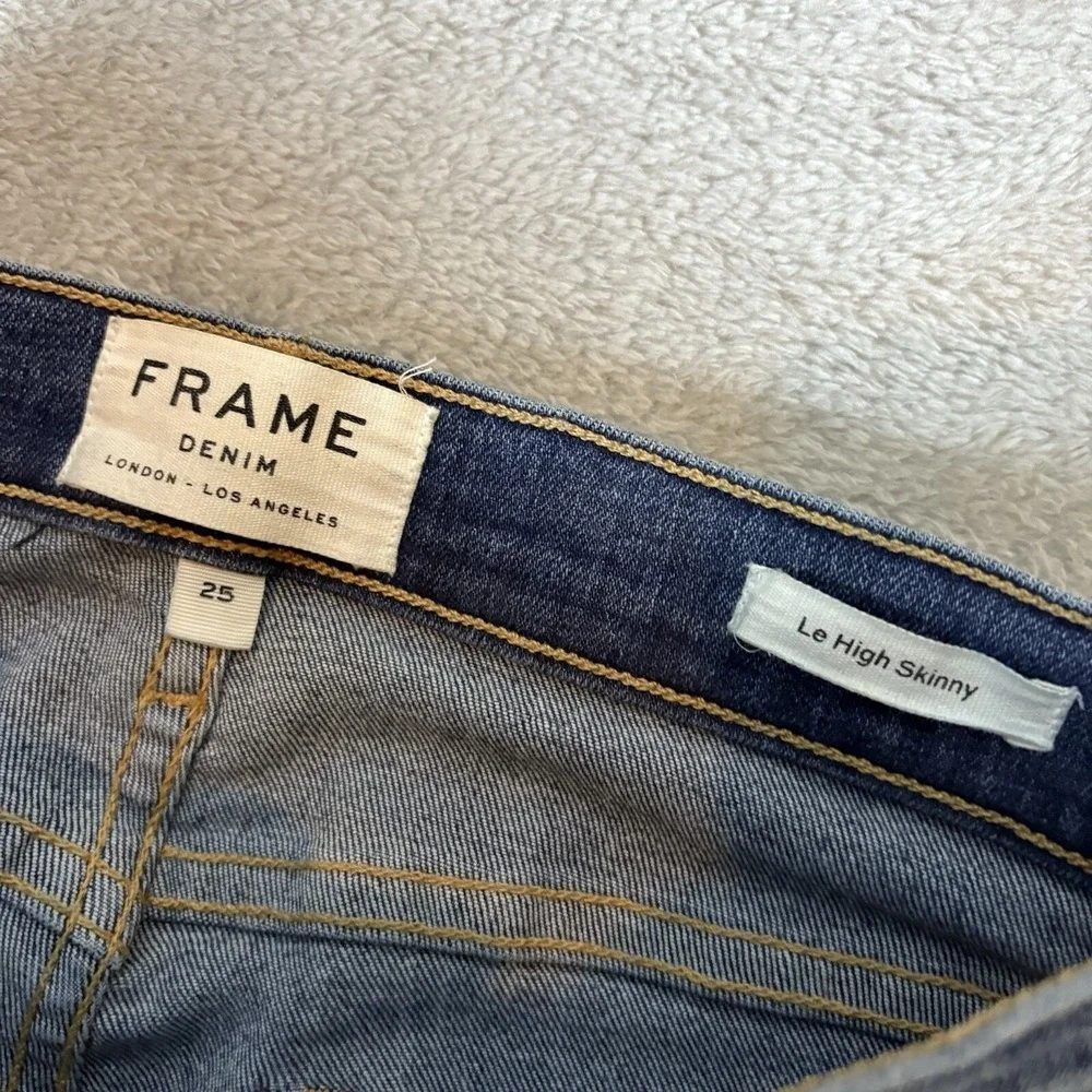 FRAME Denim Womens Jeans 25 Blue Le High‎ Skinny Stretch Denim